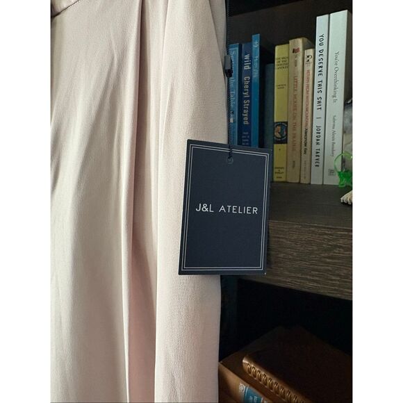 NWT J&L Atelier Dusty Rose Wide Leg Pants Size Small - Picture 3 of 6